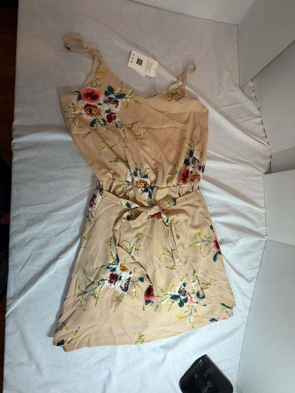 Grace Karin Floral Print Sleeveless Romper Size M